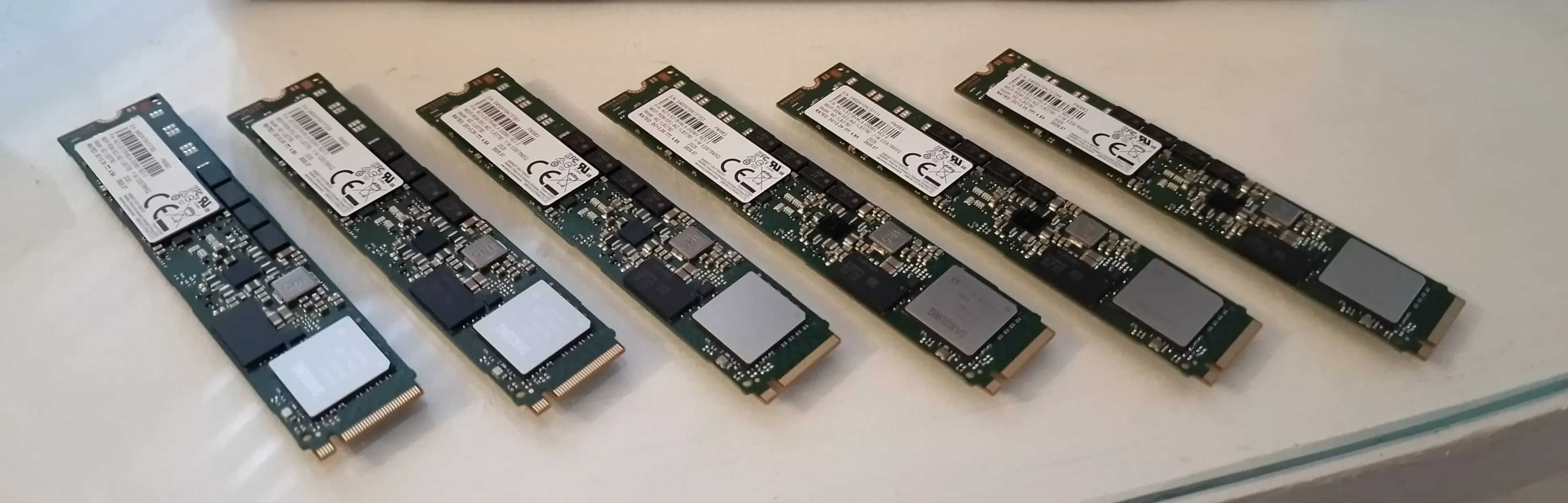 First order of 6 SSDs